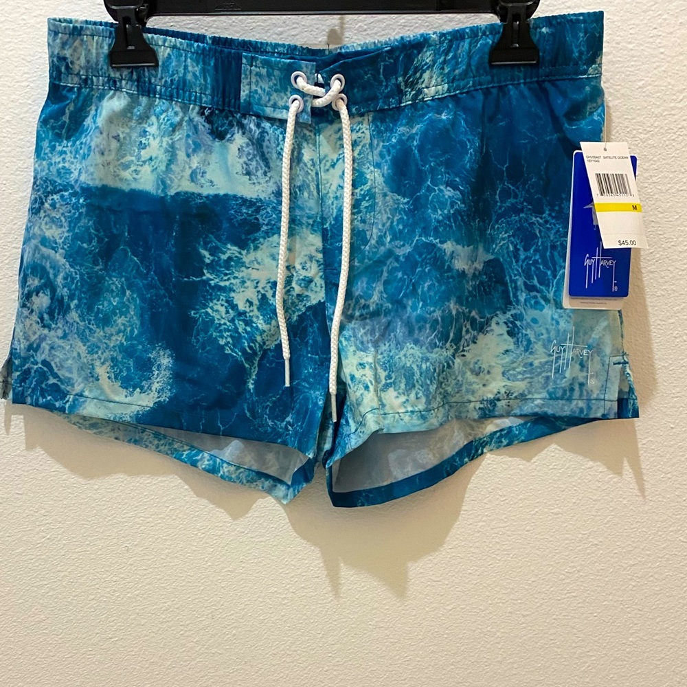 Guy Harvey Ladies Performance Shorts w/UPF 50+ in Turquoise - M